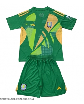 Aston Villa Portiere Maglia Gara Casa Repliche 2024-25 Bambino